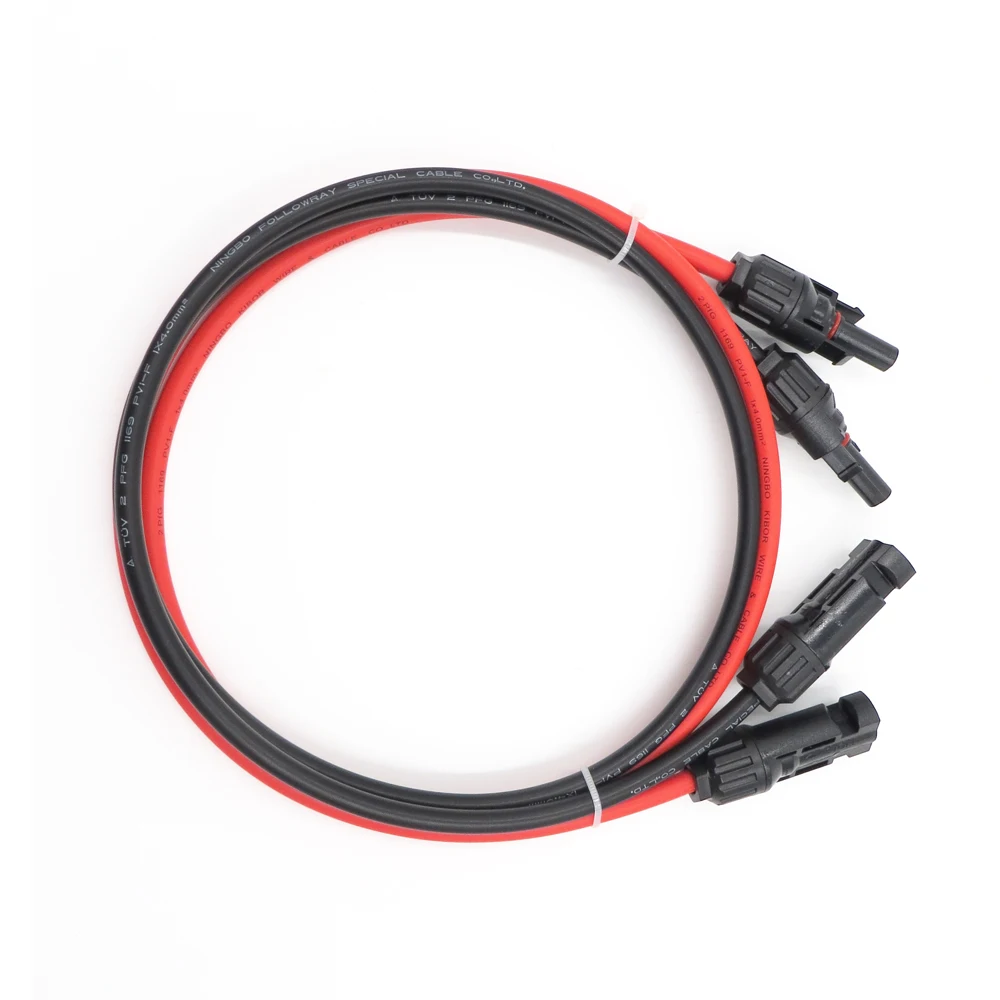 

10m 5m 3m 2m 1m TUV Solar Panel Wire MC4 Connector Install PV System Plug Extension Connect branch parallel Series