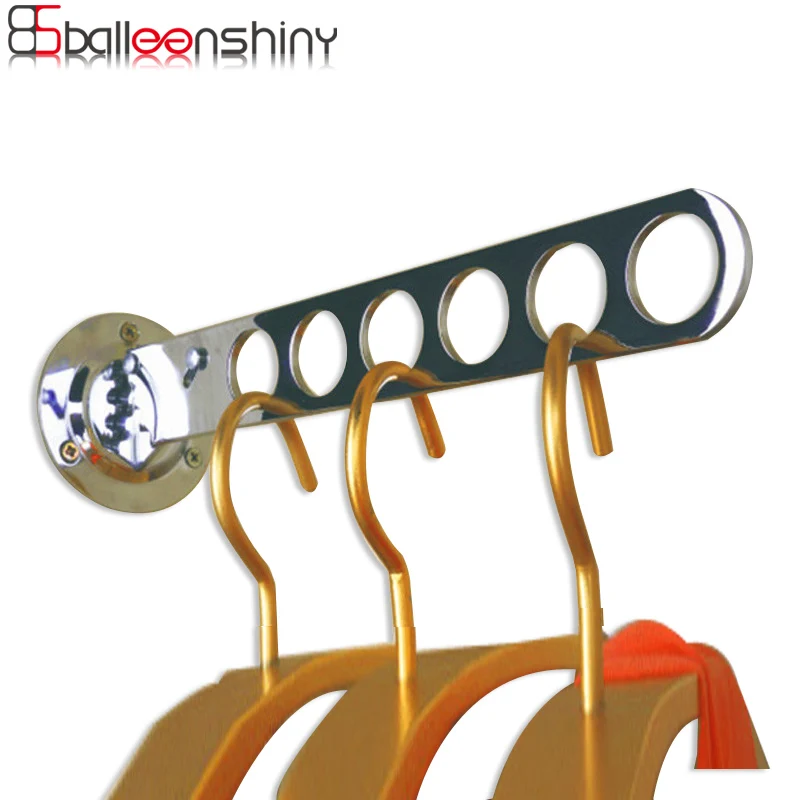 Balleenshiny المعادن الملابس شماعات رف التخزين متعددة الوظائف للطي خزانة الملابس الرف حامل المنظم انقاذ الفضاء للتعديل