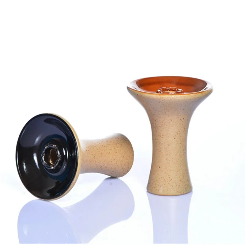 

Shisha Hookah Single Hole Ceramic Bowl with Funnel Charcoal Stove Burner Chicha Narguile Sheesha Shisha Bowl Accessories