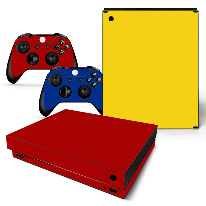 Бесплатная доставка Водонепроницаемый виниловые наклейки для Xbox One X Виниловые наклейки кожи обруч для Xbox One X всего тела # tn-xbonex-0728