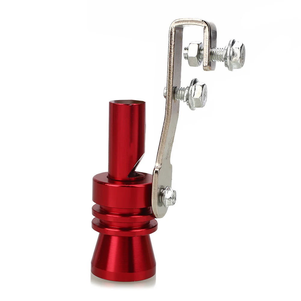 Universal Car Turbo Whistle Red Exhaust Pipe Blow Off Valve Simulator L