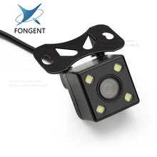 4 Lâmpadas Led Reversa Câmera Night Vision HD CDD Retrovisor Camara lente de 2.5mm Jack com 6 Metros de Cabo para o Carro Espelho Dvr Gravadores