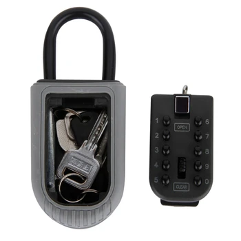 

Realtor Wall Mount Key Lock Box with 10 Digit Push Button Combination is Weather Resistant for Indoors or Outdoors
