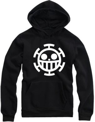 ワンピースパーカーレッドハート海賊スウェットトラファルガー法律プルオーバー日本アニメ上着 One Piece Hoodie Hoodie Redtrafalgar Law Aliexpress