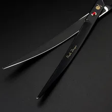 9 дюйм(ов) нержавеющей стали зоосалон изогнутое лезвие парикмахерские ножницы японский волос ножницы кошка и собака парикмахера