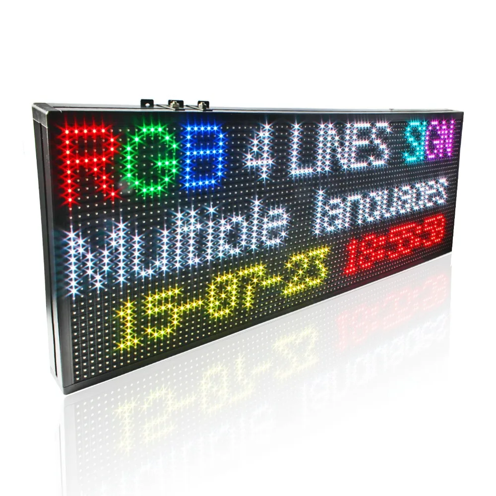 39 × 14インチp10 rgbフルカラーledグラフィック示す広告ボード 
