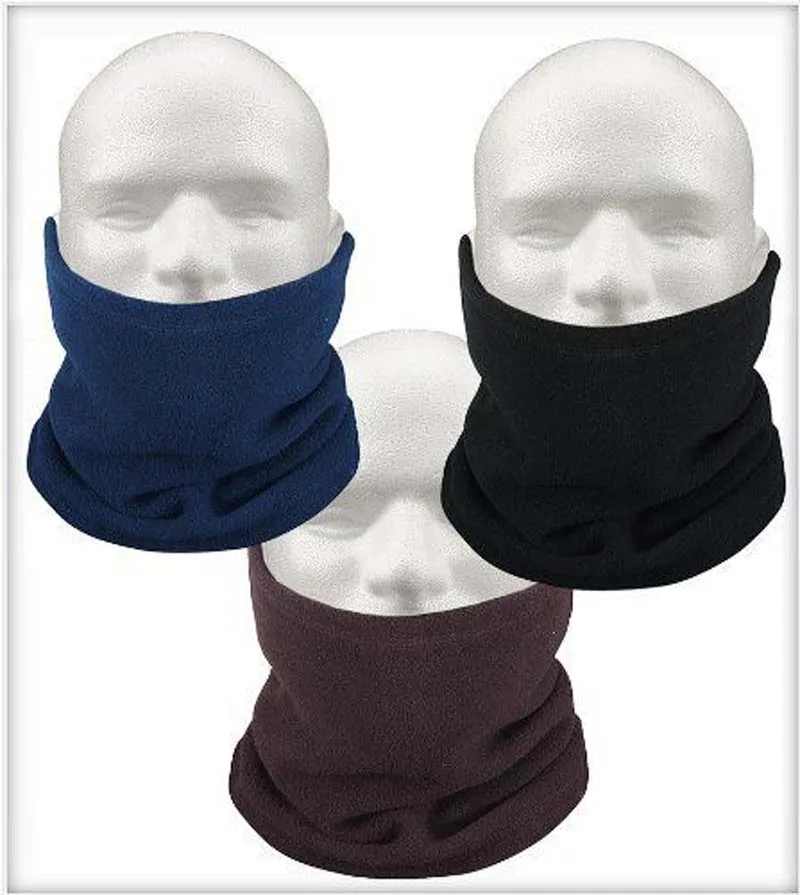 Fashion Unisex Polar Fleece Women Neck Warmer Thermal Snood Scarf Hat