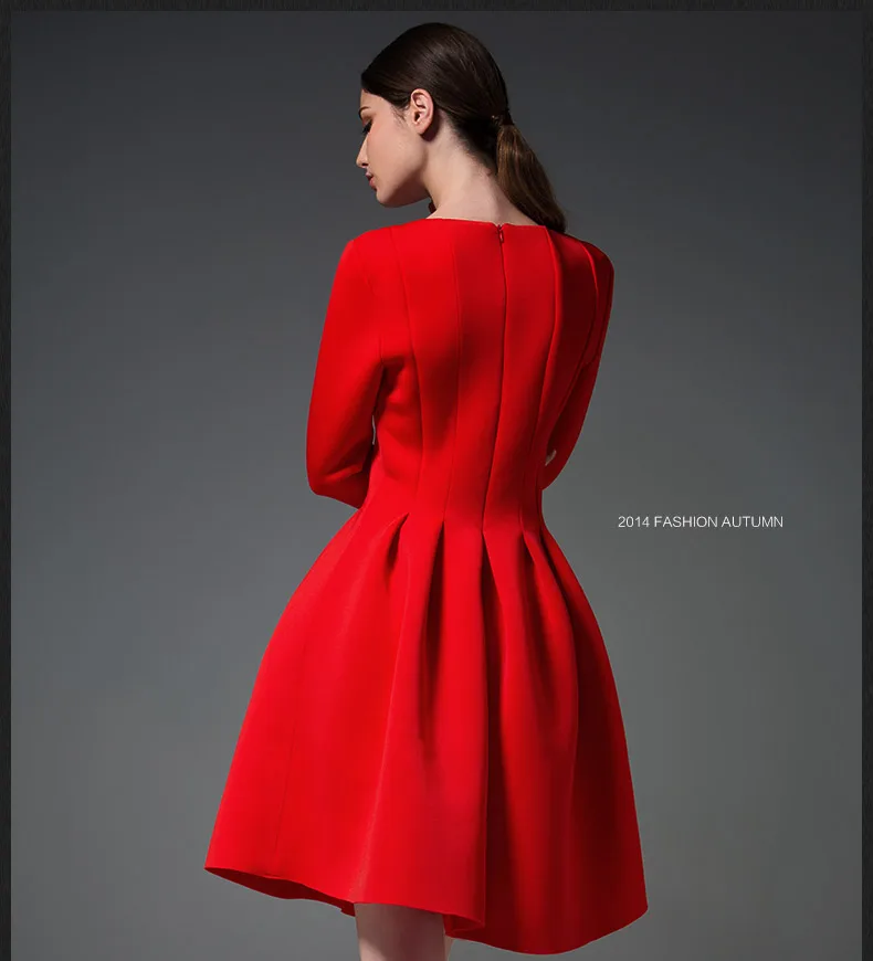 red single piece dress