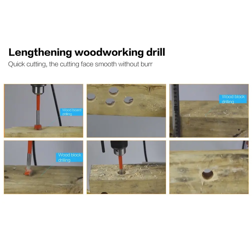35 мм Удлинение деревянная открывалка расширение Деревообработка открытый замок повторное долото пластиковое сверло удлинение открытие