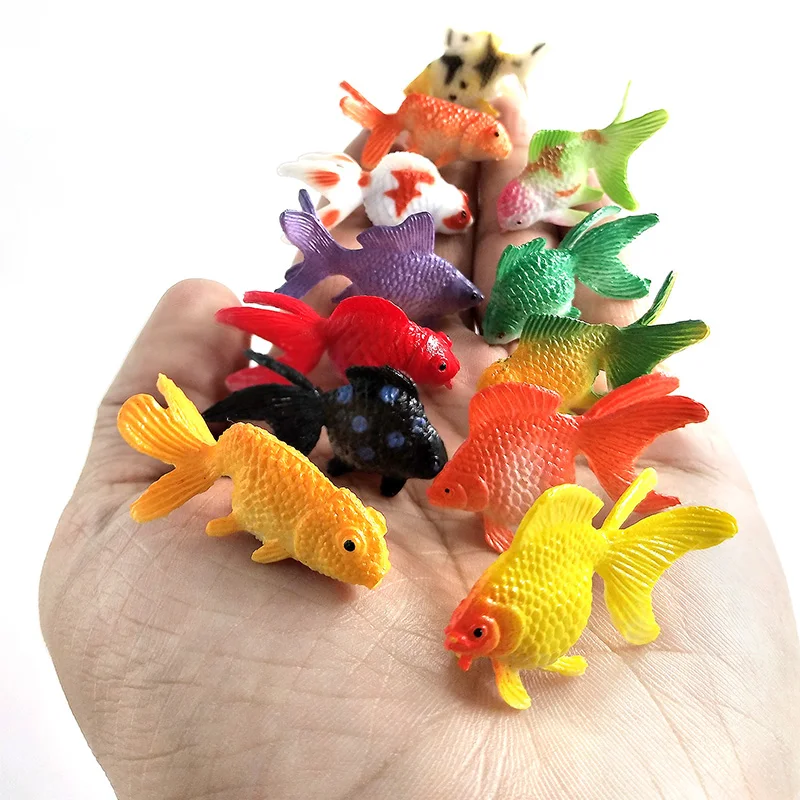 Kawaii Имитация животных модель рыбка миниатюрная садовая фигурка аксессуары для украшения дома Декор сказочная Золотая рыбка крафт игрушка "бонсай"