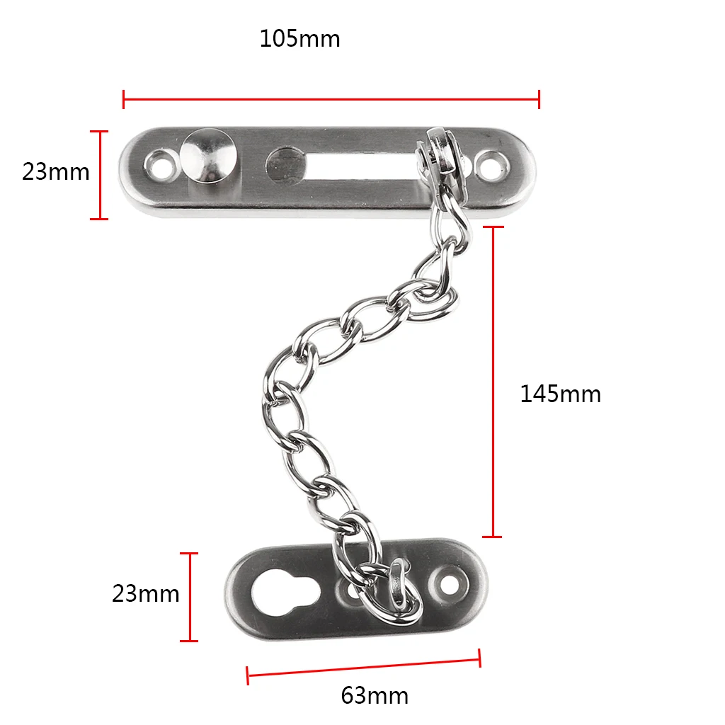 Цельнокроеное платье Нержавеющая сталь Дверная Цепочка замок безопасная домашняя дверь замок-защелка защитный кожух для Офис