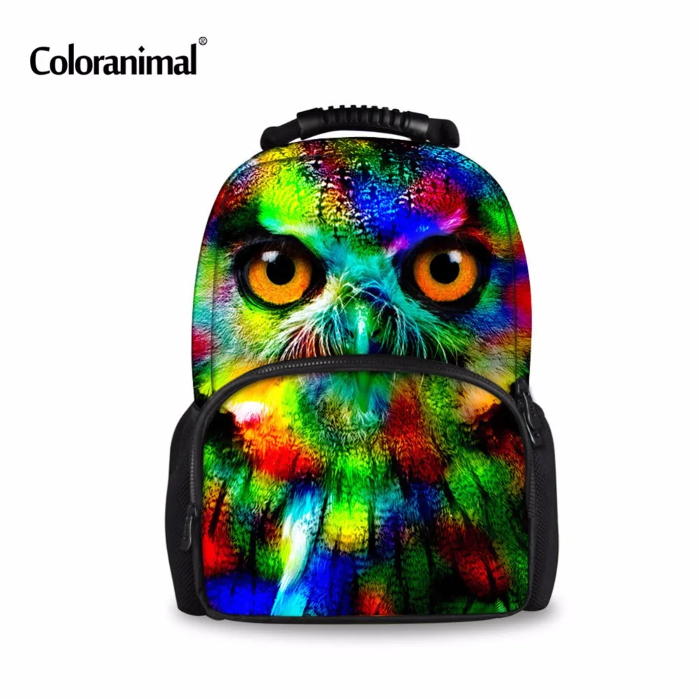 Coloranimal красочные женские сова рюкзак с леопардом 3D детские брюки тигровым