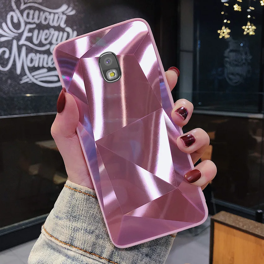 Алмазный зеркальный мягкий чехол для Samsung Galaxy J3 J5 J7 2016 2017 J310 J510 J710 J330 J530 J730 Grand J2 Prime |