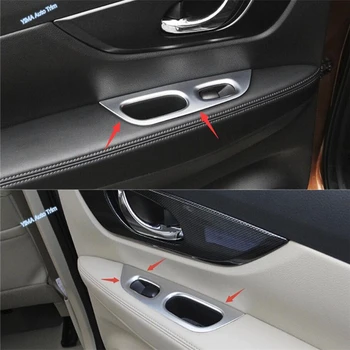 

Lapetus ABS Inside Door Handle Panel Sticker Surround Window Lift Switch Trim 2 Color For Nissan Rogue T32 / X-Trail 2014 - 2020
