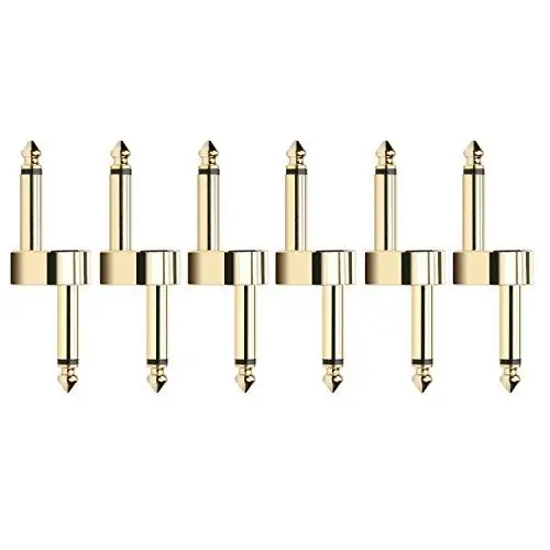 

Pedal Coupler Z Type Guitar Effect Connector 1/4 inch 6 Pack
