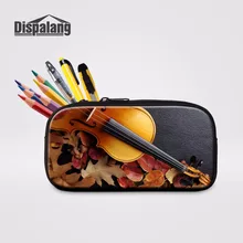 Dispalang женская косметичка музыкальная скрипка принты ручка для детей Карандаш сумка Школьные Аксессуары для офиса детский пенал