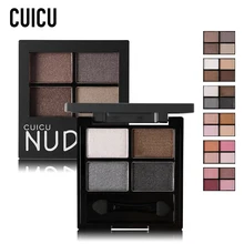 Бренд cuicu мерцающие матовые тени для век Палитра Водонепроницаемый 3D глаз косметический пигмент блеск Тени для век дымчатые обнаженные макияж комплект
