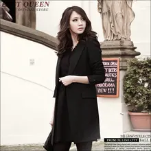 Long Blazer Single Button Small Suit Female Jacket Spring And Autumn 2018 New Women’s Clothing Leisure Blaser Pockets AA1448