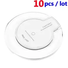 10 шт. Беспроводной Зарядное устройство Индуктивный мобильный телефон Зарядное устройство для iPhone 6 6S Samsung note7 S6/S7 EDGE/S7 край Nexus 4/5 Nokia