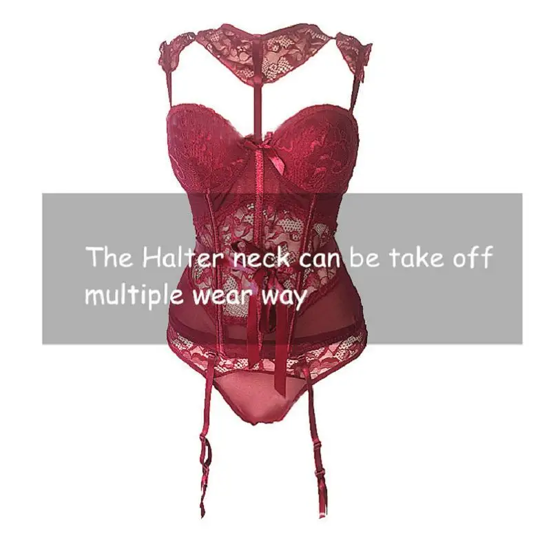 3 Pcs Sexy Victoria Bra Panty Set Wine Black Super Push Up Halter Lingerie Bra Brief Underwear Shaper Elegant Tempation Bralette 3 Pcs Sexy Victoria Bra Panty Set Wine Black Super Push Up Halter Lingerie Bra Brief Underwear Shaper Elegant Tempation Bralette