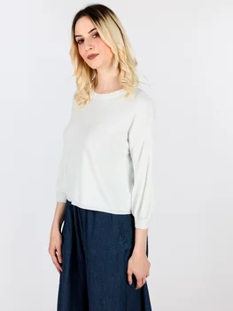 

Knitted rib with sleeves 3/4 puff