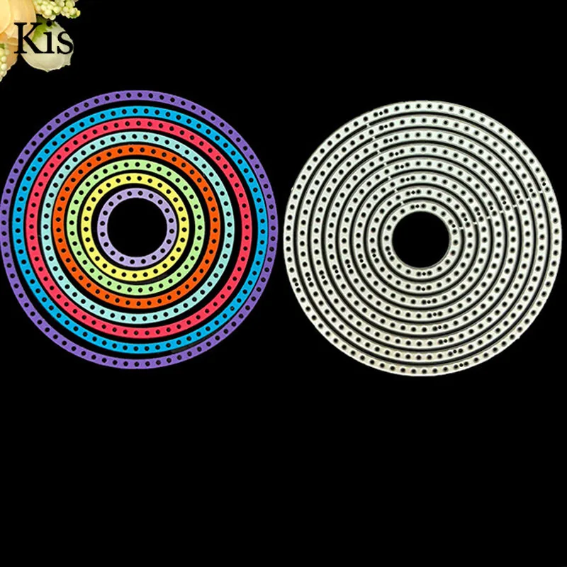 

1 Pack New Circle Ring Metal Cutting Dies 2019 Kids Kscraft Die Cuts for Card Making Scrapbooking Christmas Craft Dies
