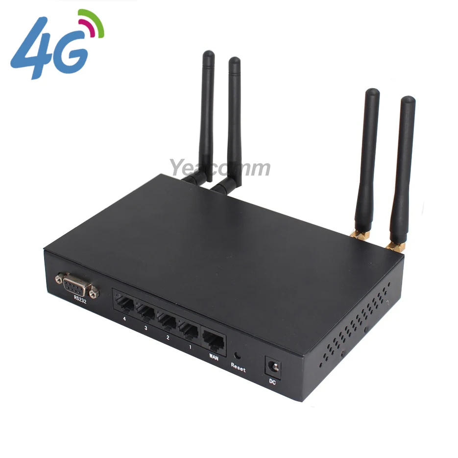 R340 Series car WIFI Dual sim 4G LTE router with sim card slot and external SMA antenna