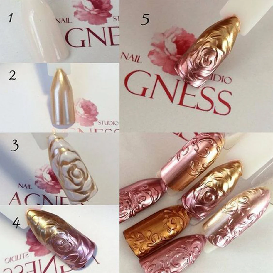 1pcs Nail Glitter Laser Mirror Powder Holographic Silver Pink Chrome Dipping Pigment Dust Gel Polish Manicure Decorations LY786 (4)