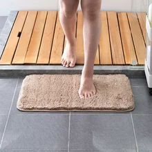 Водный Впитывающий Коврик коврик для ванной комнаты ванная комната Домашний напольный коврик для спальни ковер из искусственного меха пушистый ковры 40*60 см wx11221102
