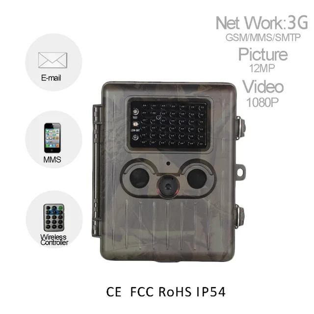 Cheap Suntek HT-002LIG Hunting Camera 3G WCDMA GPRS MMS SMTP/SMS 12MP 1080P 60 Degrees PIR Sensor Sight Angle Wildlife Trail Cameras