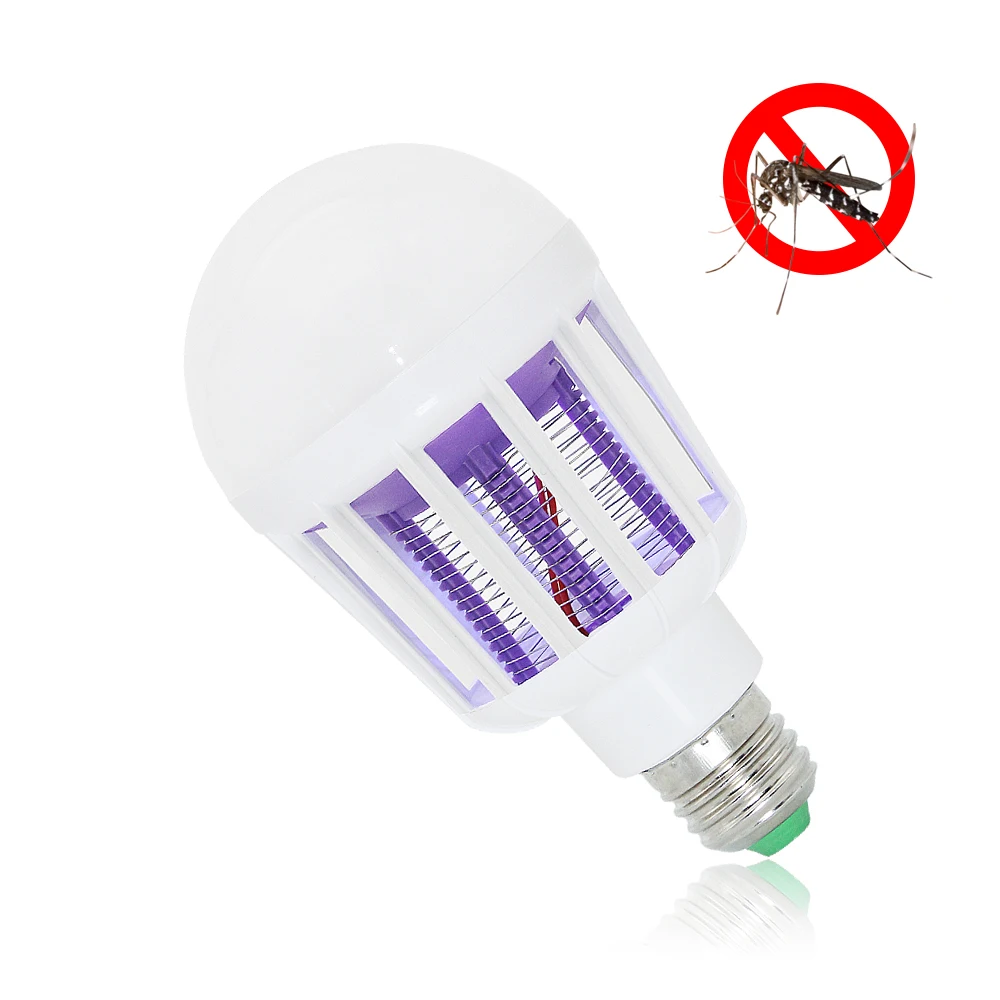 

1pcs Indoor Mosquito Killer Lamp E27 LED Bulb 9W 220V 2 Modes Insect Anti-Mosquito Repeller For Home Night Light Killing Fly Bug