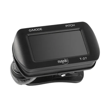 

MUSEDO T-27 Digital Guitar Tone Tuner with LCD Screen Display Clip-On Bass Violin Ukulele
