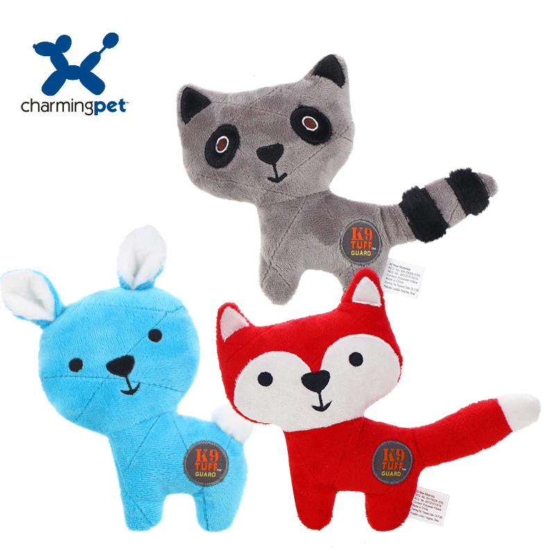 Charmingpet pet dog toy Raccoon Rabbit Fox toys training Squeak Toys | Дом и сад