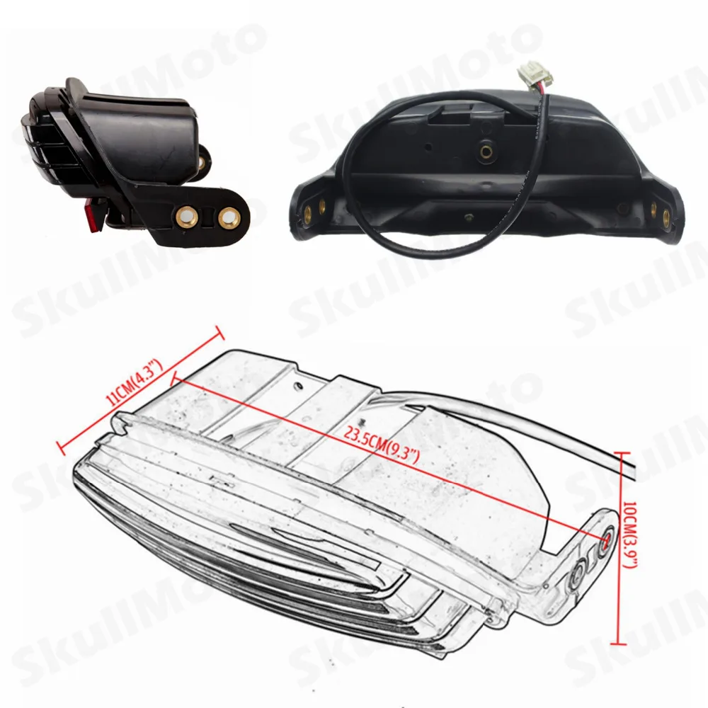 Мотоцикл светодиодный фонарь светильник Tri-бар крыло бег стоп светильник лампа w/кронштейн для Harley Softail FXSTB FXSTC 2006