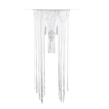 

100% Hand Weaving Door Curtain Boho Pure Color Wedding Party Curtain Background Backdrop Decoration 120*180cm