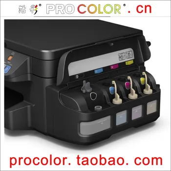 

774 T7741 BK is pigment ink CISSS refill Photo ink tank 664 is dye ink refill kit For Epson L605 L655 L 605 655 inkjet printer