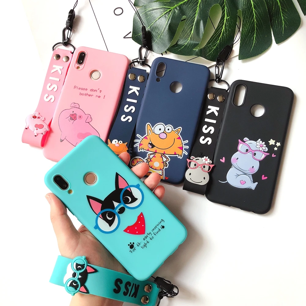 Чехол для Redmi Note 7, Funda, Xiaomi Redm Note 5, 6, 7 Pro, чехол, S2, Kawaii, ремешок, силиконовый, для etui, Xiaomi Mi A2 Lite, чехол