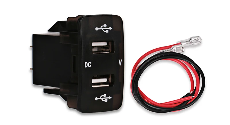 12 V-24 V Dual USB Автомобильное зарядное устройство мини-автомобиль Зарядное устройство с вольтметр светодиодный Дисплей п 2 Порты и разъёмы зарядных порта USB для автомобиля Зарядное устройство для Honda