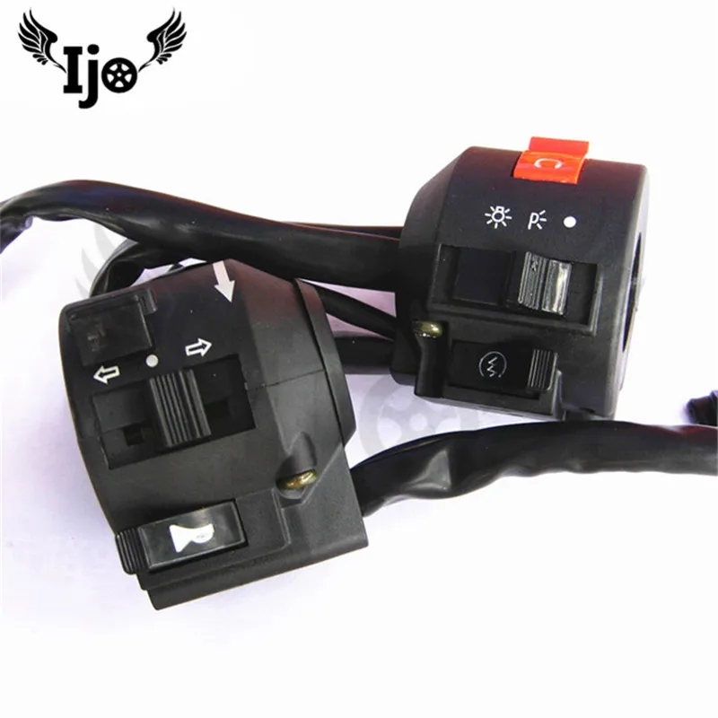 

free shipping moto handlebar control universal motorbike switch for yamaha suzuki honda CBT125 switches motorcycle controller