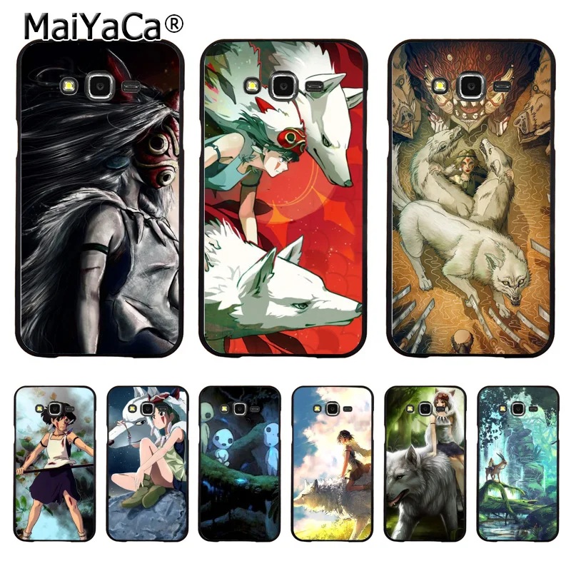 MaiYaCa princess mononoke hayao miyazaki wolf PC жесткий чехол для телефона samsung j7 j8 j4 j6 j2pro a9 a8 a6 2018