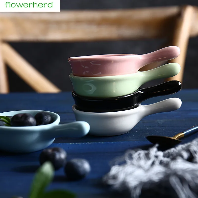 

Creative Design Solid Ceramic Rice Bowls Porcelain Seasoning soy sauce vinegar Bowl Dinnerware Home Decoration Tableware