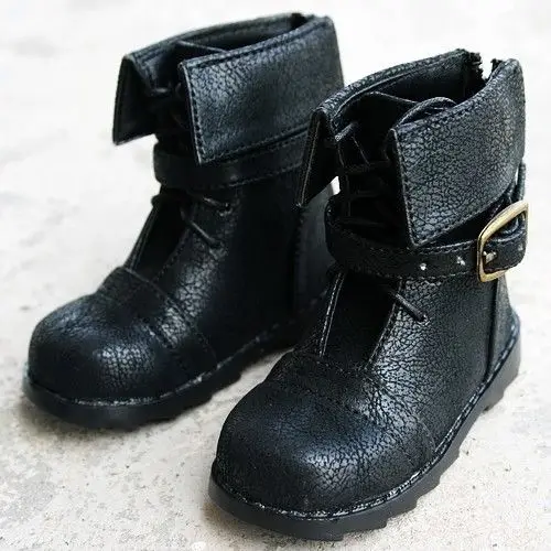 

[wamami] 1/4 Black Synthetic Leather Shoes/Boots For MSD BJD AOD Dollfie