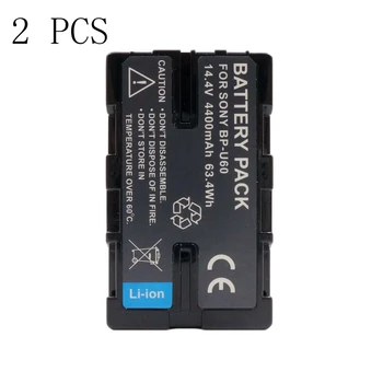 

WHCYonline 2 Pieces 4400mAh BP-U60 Camera Battery For SONY PXW-X8 PMW-100 PMW-200 PMW-EX1 PMW-EX260 PMW-EX280 PMW-EX160 PMW-F3