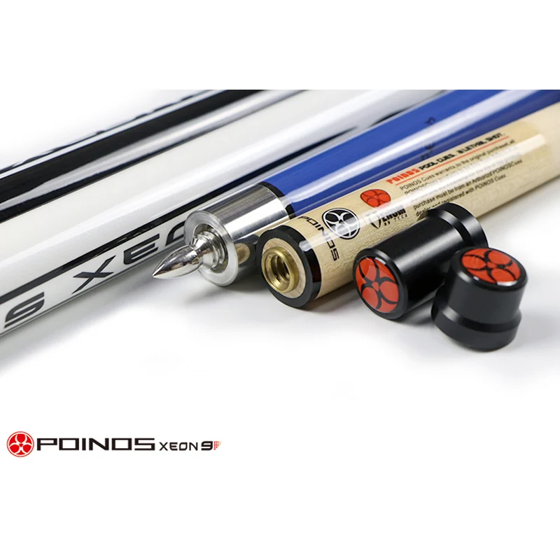 POINOS Китай бильярдный кий 13 мм 11 5 10 черный синий белый цвета с корпусом для