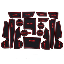 Automotive interior decoration part for Hyundai Creta IX25 non slip mat Interior door groove pad cup