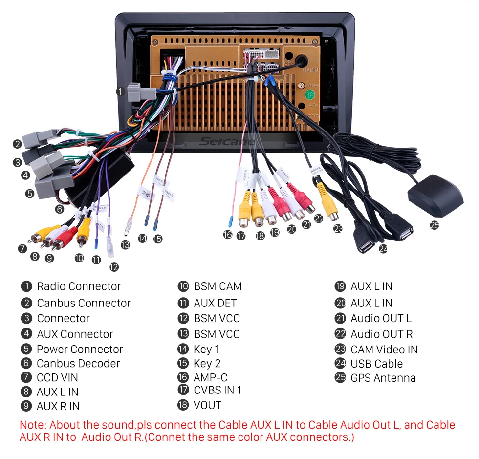 Best Seicane Navi 10.1" HD Car Stereo Player Android 8.1 GPS Double 2Din for Honda Crider 2018 2019 Autoradio with Bluetooth WIFI AUX 16