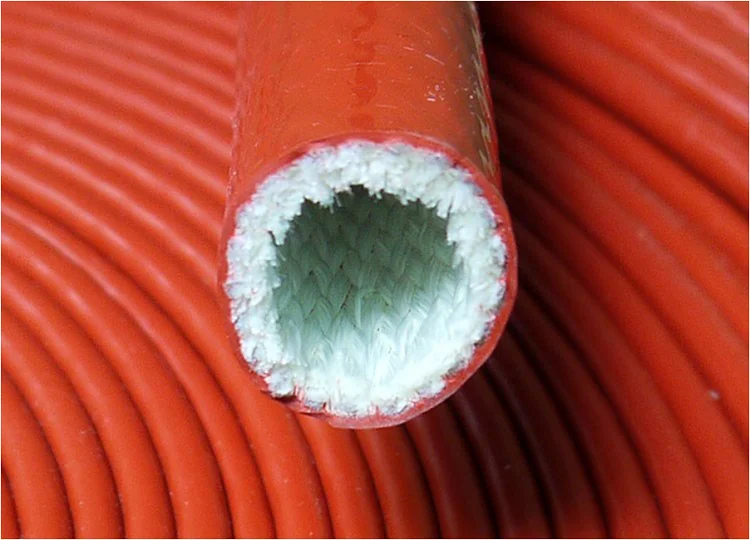 Thickening Fire Proof Tube ID 10mm Silicone Fiberglass Cable Sleeve High Temperature Oil Resistant Insulated Wire Protect Pipe