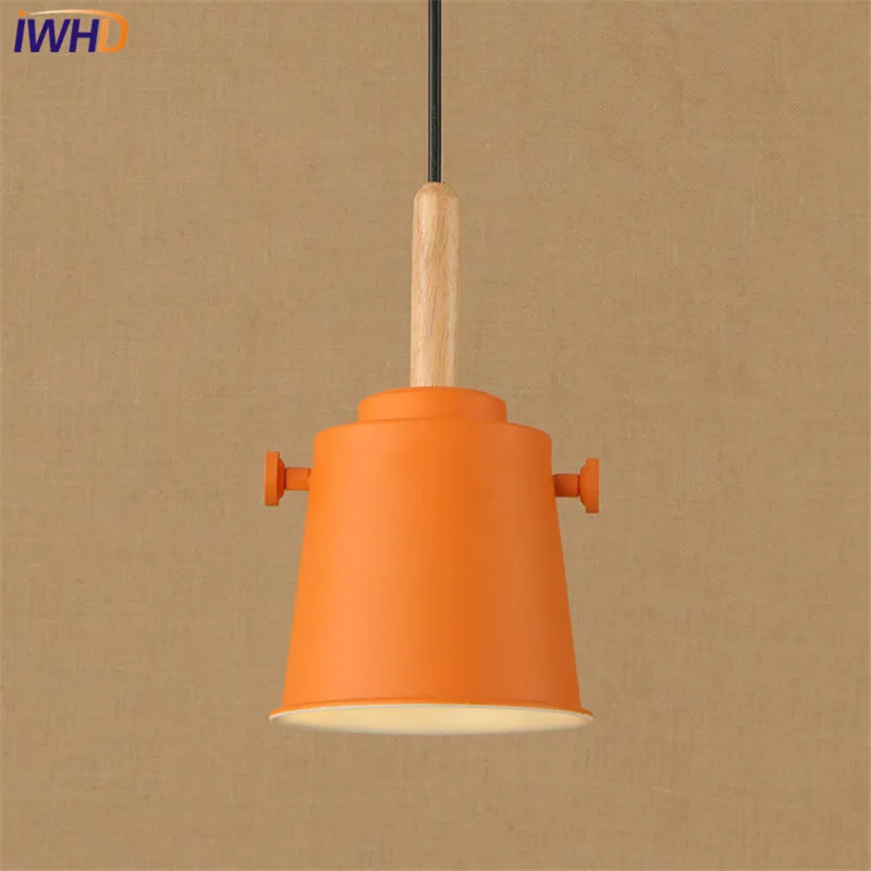 Simple Loft Style Colored Iron Droplight Modern LED Pendant Light Fixtures For Dining Room Home Hanging Lamp Indoor Lighting | Лампы и
