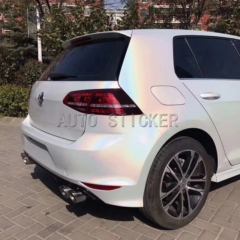 laser white car wrap 4