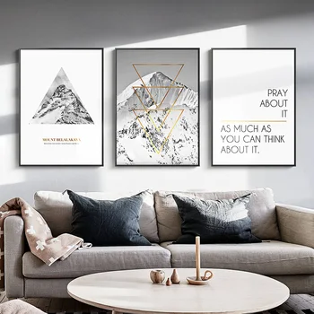 

Nordic Geometric line abstract wall art Canvas Painting Prints Black White Posters for Living Room Morden contracted Home Decor